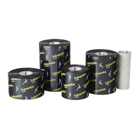 Armor Usa Inkanto AWX FH Resin Enhanced Wax Ribbons, 110mm W x 450m L, Black, 12 Rolls/Case T65109IO